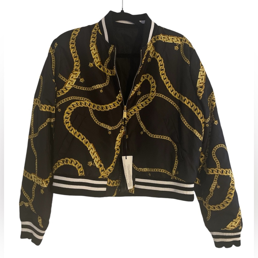 Authentic Versace Reversible Nylon Bomber Jacket